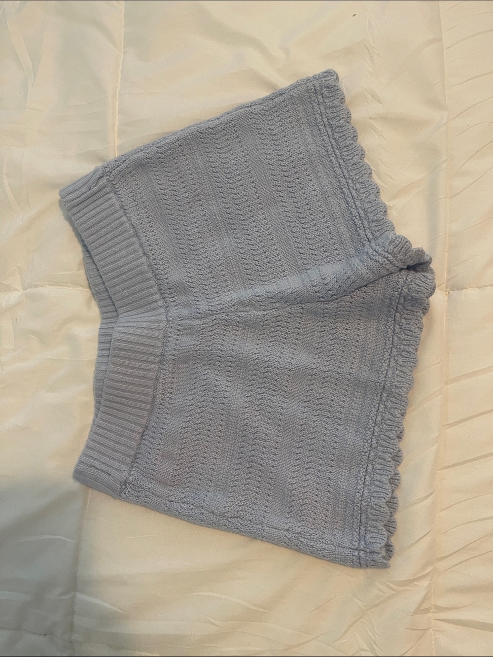 Soft Knit Girl’s Shorts in Light blue - Abercrombie kids
